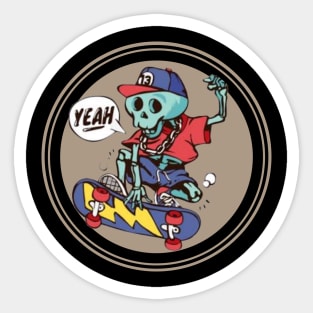 Skateskull Sticker